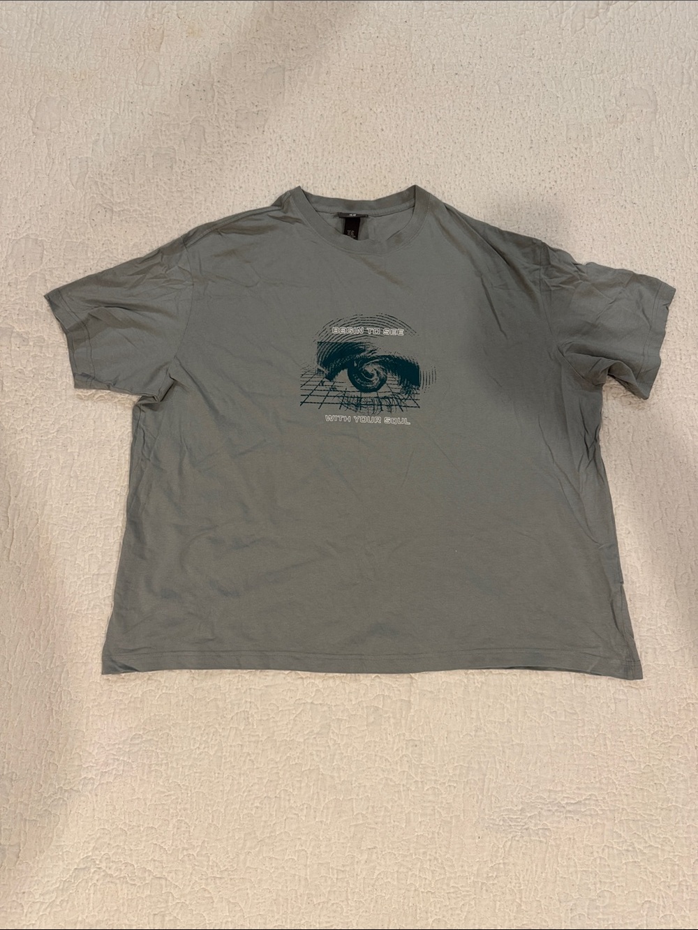 H&M Men's Short-Sleeve Graphic Tee - Gray